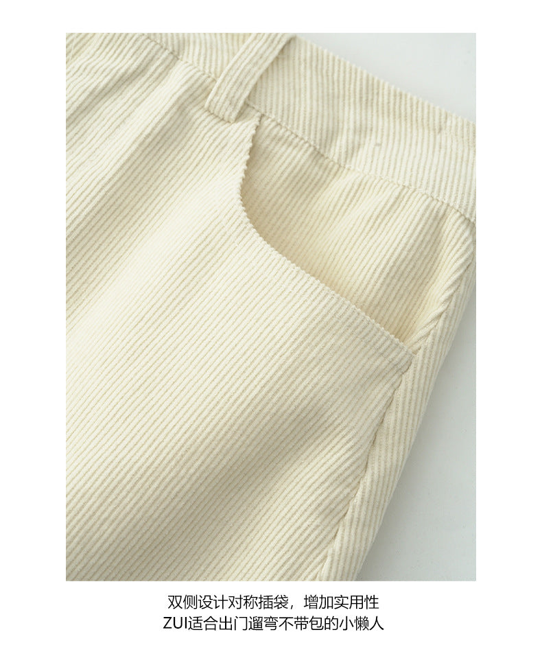 【H562】實拍秋冬S~XL必備復古高腰燈芯絨A字裙251021