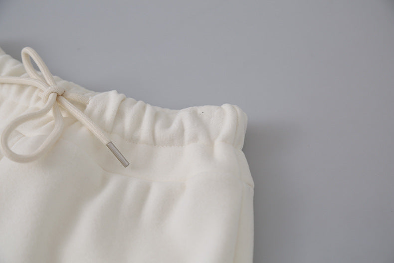 【LD11056】實拍慵懶高級感超修飾微喇叭衛褲251209