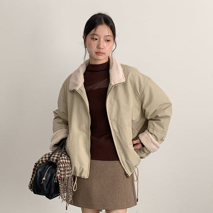 【LD11024】實拍氣質網紗拼接加絨半高領長袖T恤251124