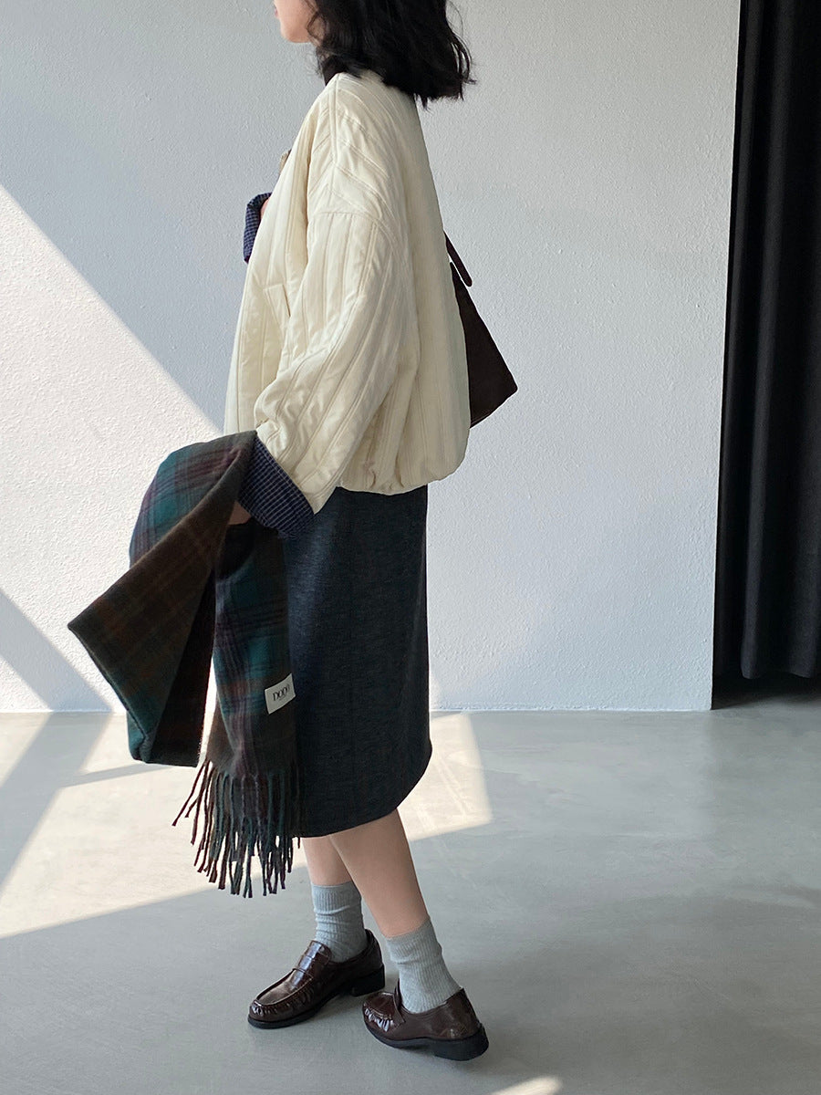 【cimz1706】實拍韓系氣質清新輕薄款棉服外套251120