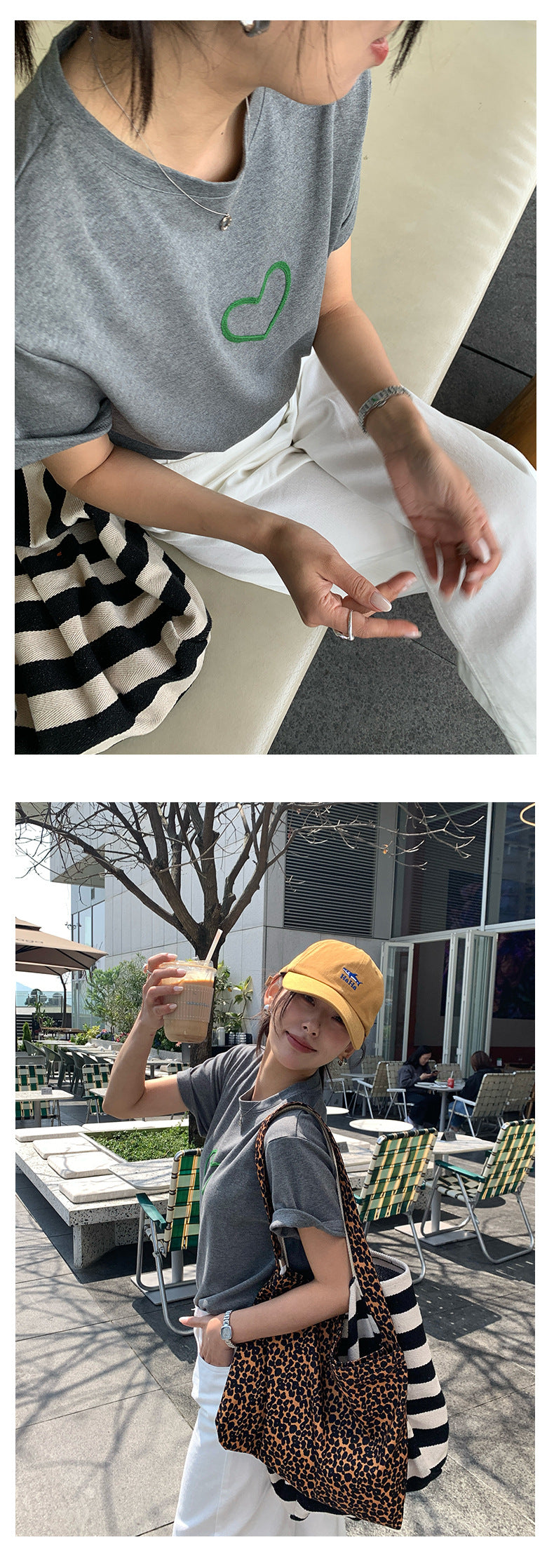 【H5147】實拍春夏立體刺繡寬鬆純棉短袖250331