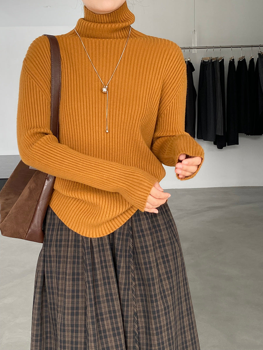 【cimz1388】實拍高領加厚高級感針織毛衣251128