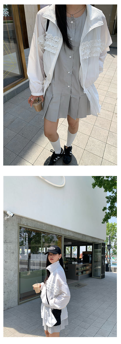 【H5292】實拍夏天個性時髦微甜防曬外套250603