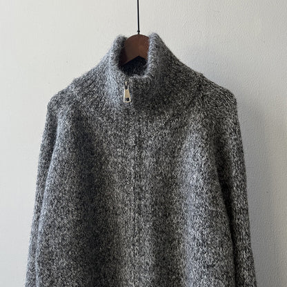 【YP1042】 實拍軟糯寬鬆高領針織毛衣外套(含羊毛4%) 251023