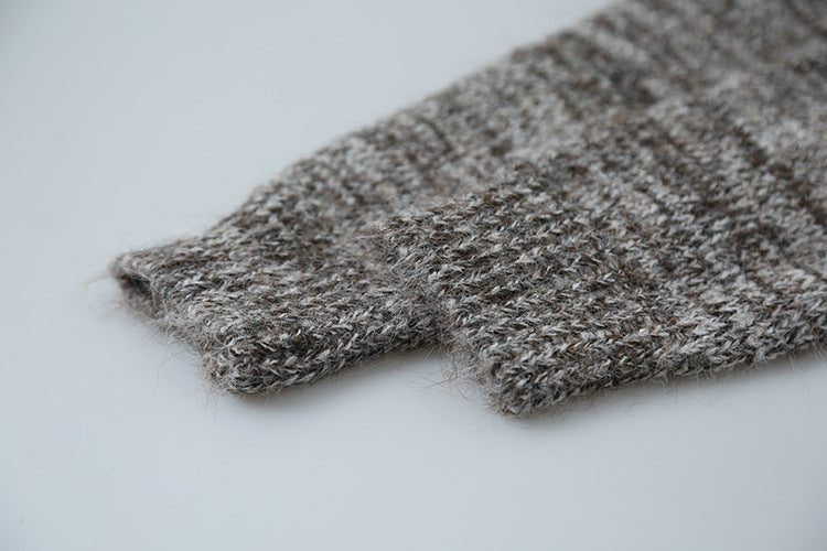 【LD3296】實拍輕奢復古寬翻領厚實針織外套＋針織包251103