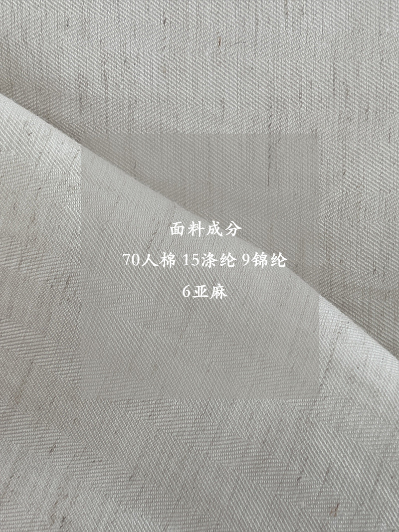 【cimz1880】極簡高級鬆弛感☁️亞麻薄款短袖小西裝外套/西裝背心260514