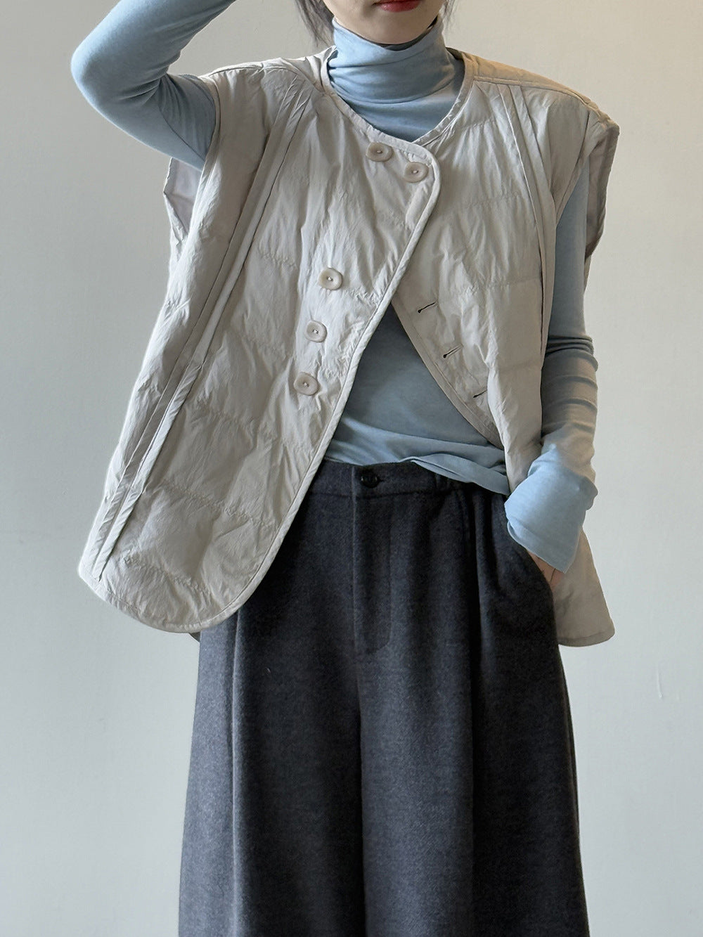 【Y82633】實拍輕暖羽絨背心（含90％白鴨絨）251016