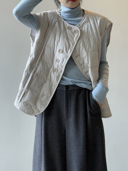 【Y82633】實拍輕暖羽絨背心（含90％白鴨絨）251016