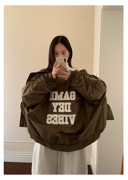 【H5526】實拍兩面穿|絨毛加厚棉服風衣外套251125