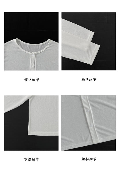【cimz8703】實拍柔軟親膚奶皮感☁️韓系鬆弛感輕薄透氣防曬小外套/罩衫260429
