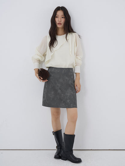 【LD3290】實拍法式釘珠蝴蝶結天絲雪紡襯衫251103