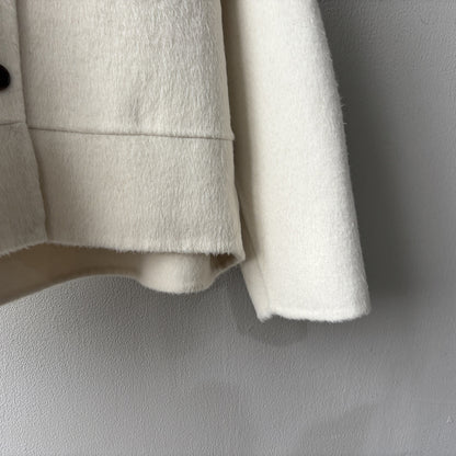 【Y8522】實拍高單氣質簡約綿羊毛呢外套（棉羊毛52%)251106