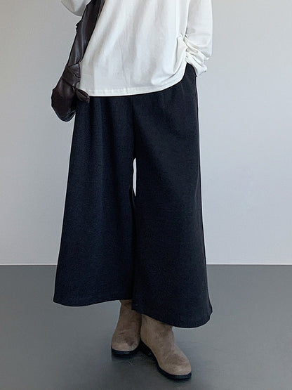 【LD11035】實拍S~L韓版寬鬆高腰毛呢加絨加厚九分褲251124