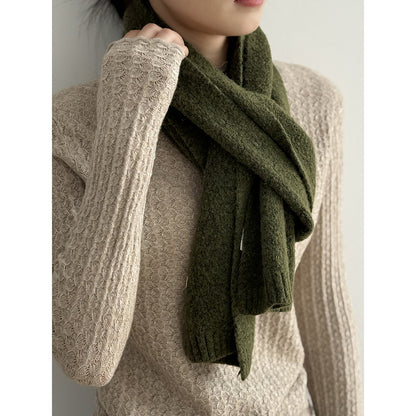 【Y2505】實拍氣質高級感混羊毛針織圍巾251201