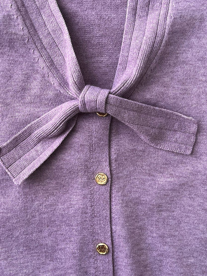 【cimJ8902】實拍氣質小香蝴蝶结針織開衫251114