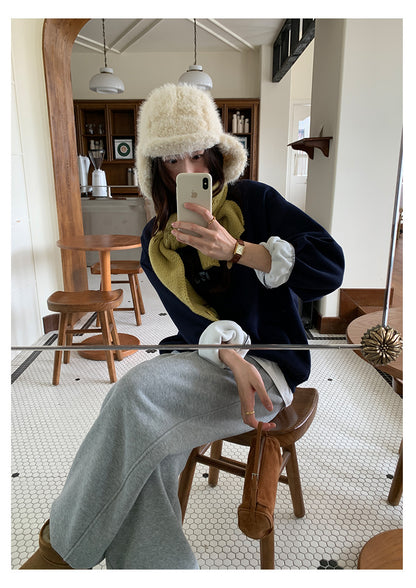 【H5508】實拍M~XL懶懶加厚奧粒絨舒適休閒彎刀褲型251118