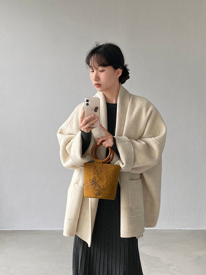 【cimz519】實拍冬天澳羊毛100%雙面呢大衣外套251201