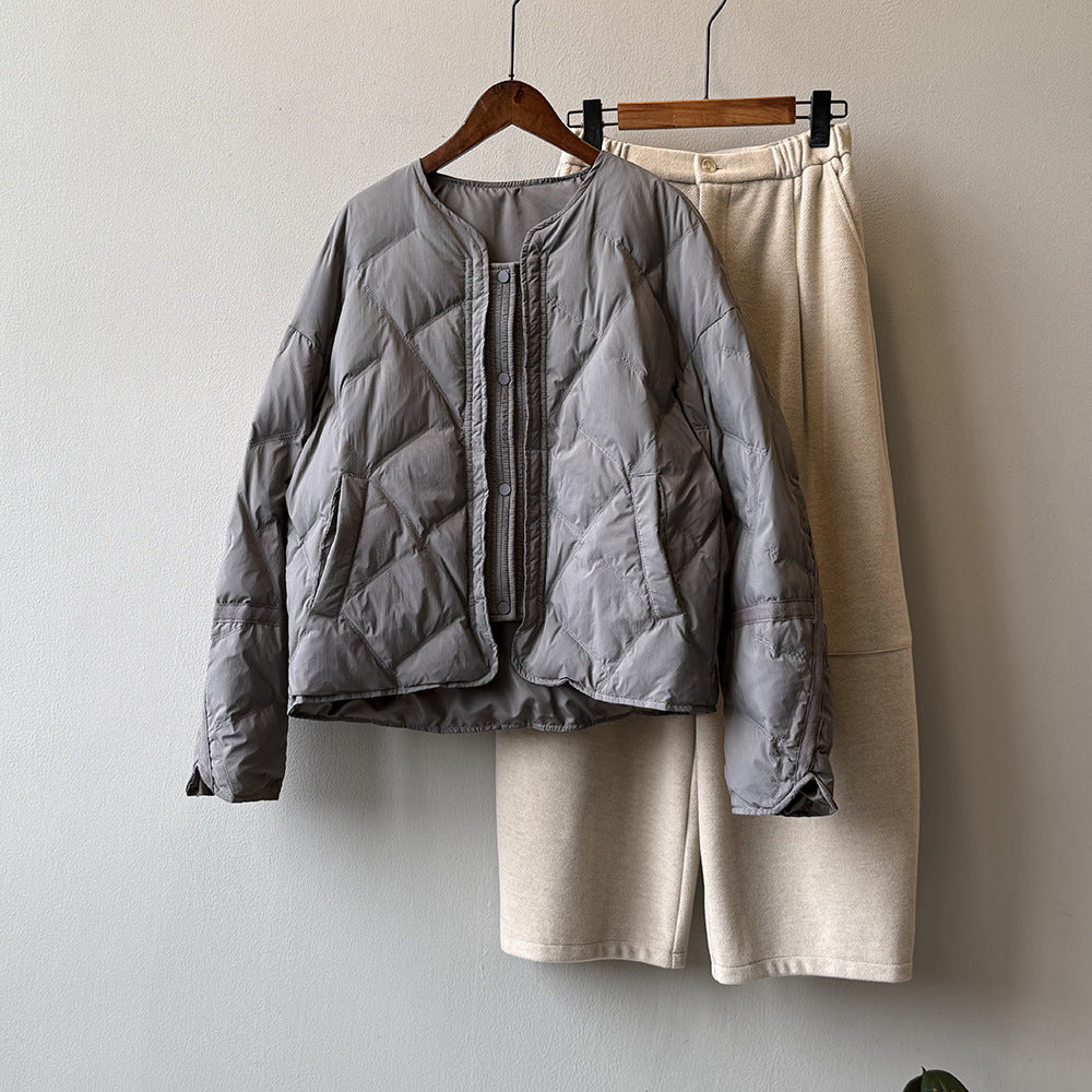 【Y82653】實拍輕保暖羽絨外套(含90％白鴨絨)251016