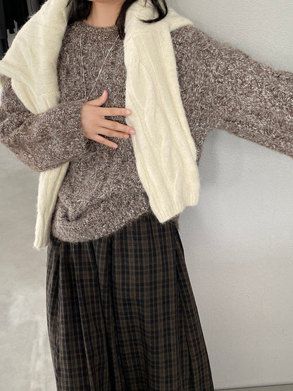 【cimz0307】實拍高級軟糯加厚針織毛衣(羊毛8％）251201