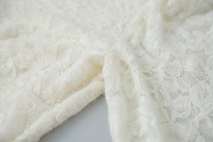 【LD3295】實拍法式喇叭袖加絨蕾絲衫251103