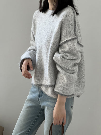 【YP2472】 實拍熱銷不規則針織毛衣251023