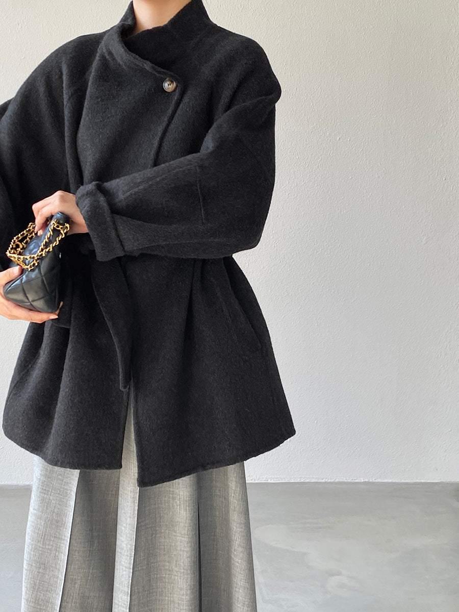 【cimzD6616】實拍高級大氣款雙面羊毛呢廓形外套大衣（100羊毛）251120