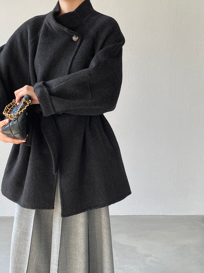 【cimzD6616】實拍高級大氣款雙面羊毛呢廓形外套大衣（100羊毛）251120