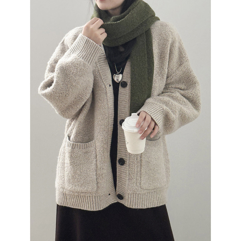 【Y237】實拍慵懶針織毛衣外套(含羊毛6%)251106