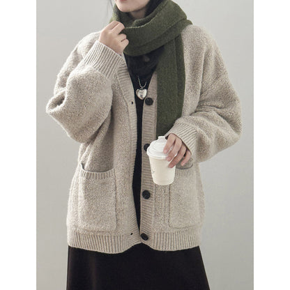 【Y237】實拍慵懶針織毛衣外套(含羊毛6%)251106