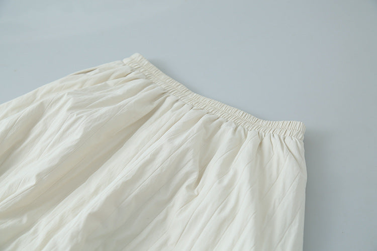 【LD11017】實拍日系加厚棉感保暖高腰花苞裙（左右有口袋）251110