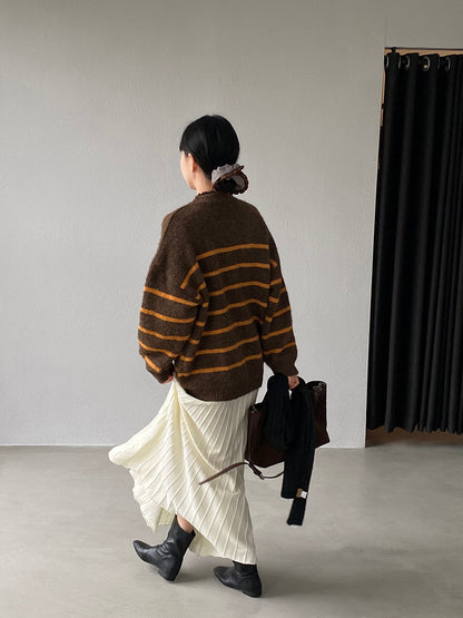 【cimz8925】實拍冬季復古圓領氣質針織毛衣251120