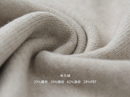 【LD3280】實拍慵懶小個子抽繩連帽針織毛衣251103