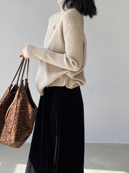 【cimz1388】實拍高領加厚高級感針織毛衣251128