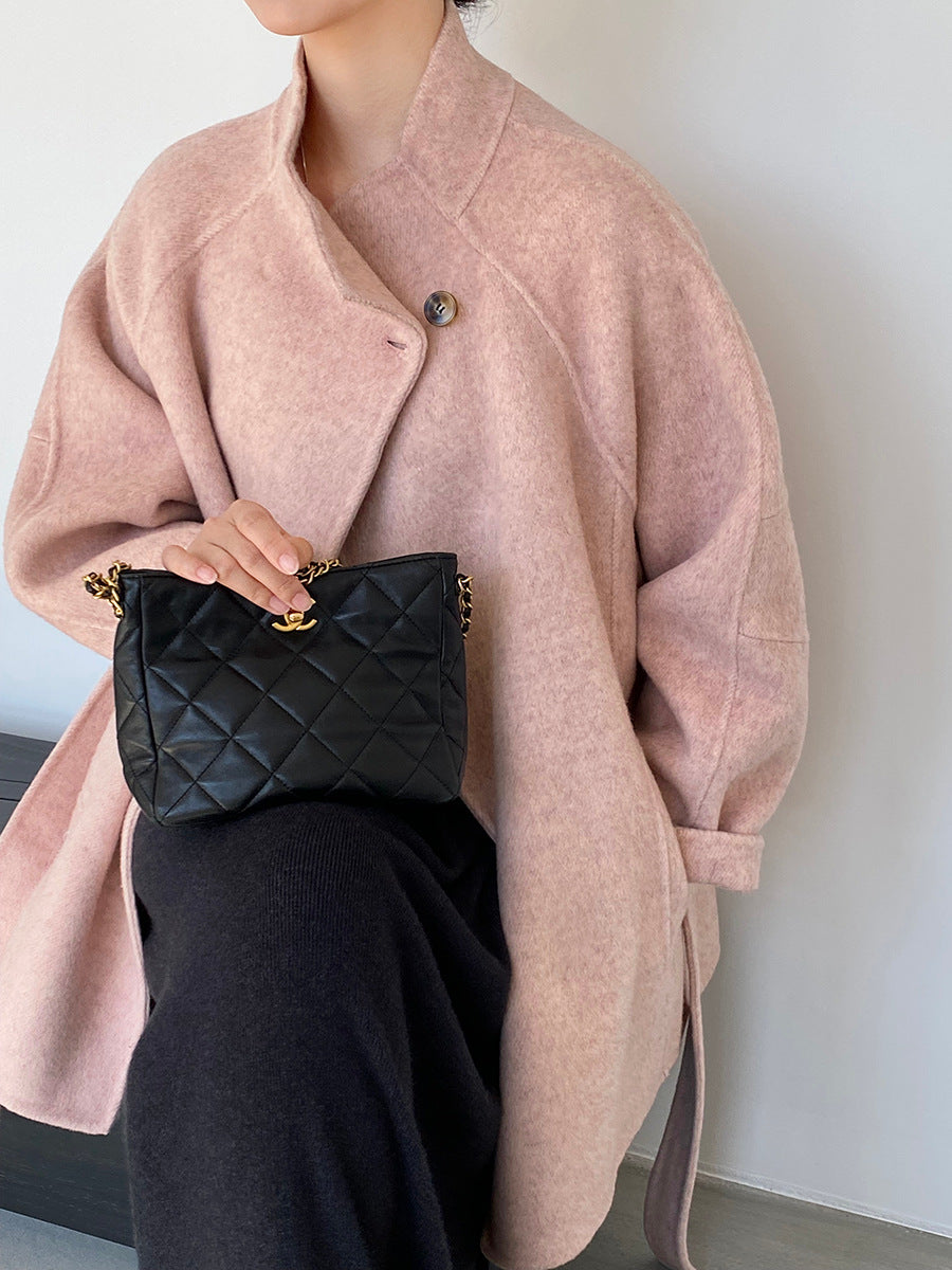 【cimzD6616】實拍高級大氣款雙面羊毛呢廓形外套大衣（100羊毛）251120