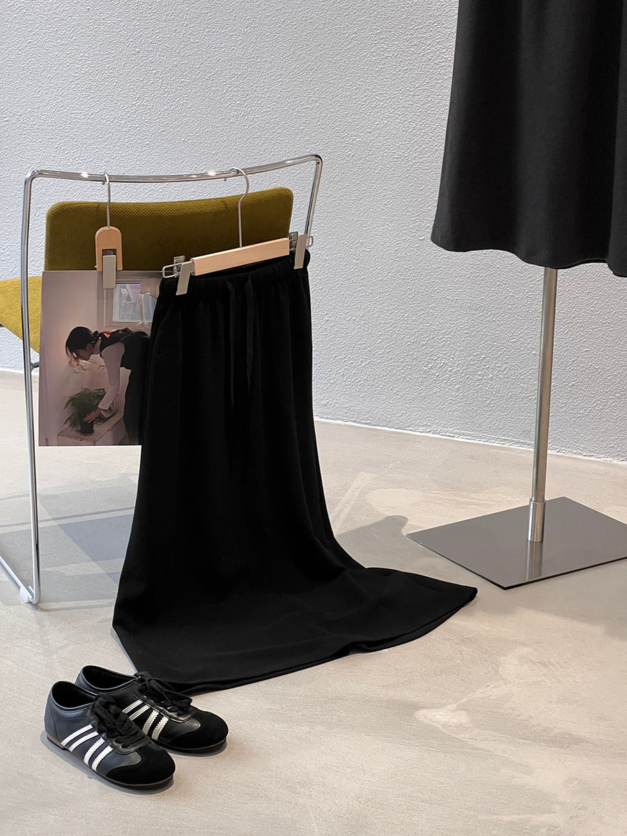 【cimz1722】實拍高級雙面絨感保暖顯瘦直筒裙251201