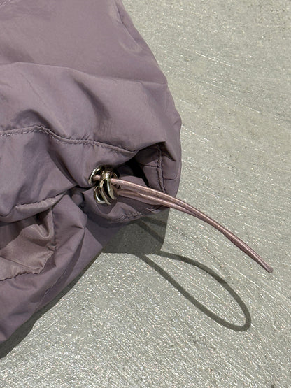 【cimz6385】實拍氣質芋色保暖白鴨絨外套＋圍脖（白鴨絨90)251120