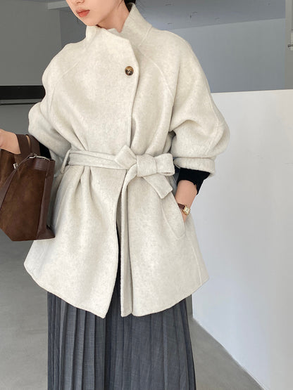 【cimzD6616】實拍高級大氣款雙面羊毛呢廓形外套大衣（100羊毛）251120