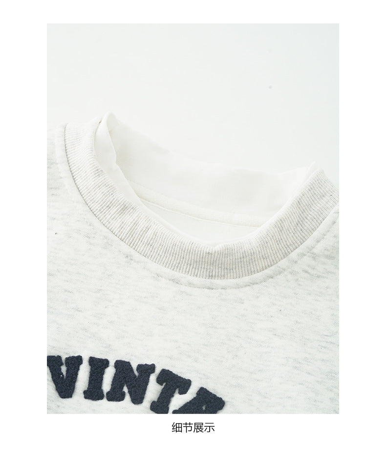 【H5507】實拍假兩件毛巾絨大版加厚衛衣251118