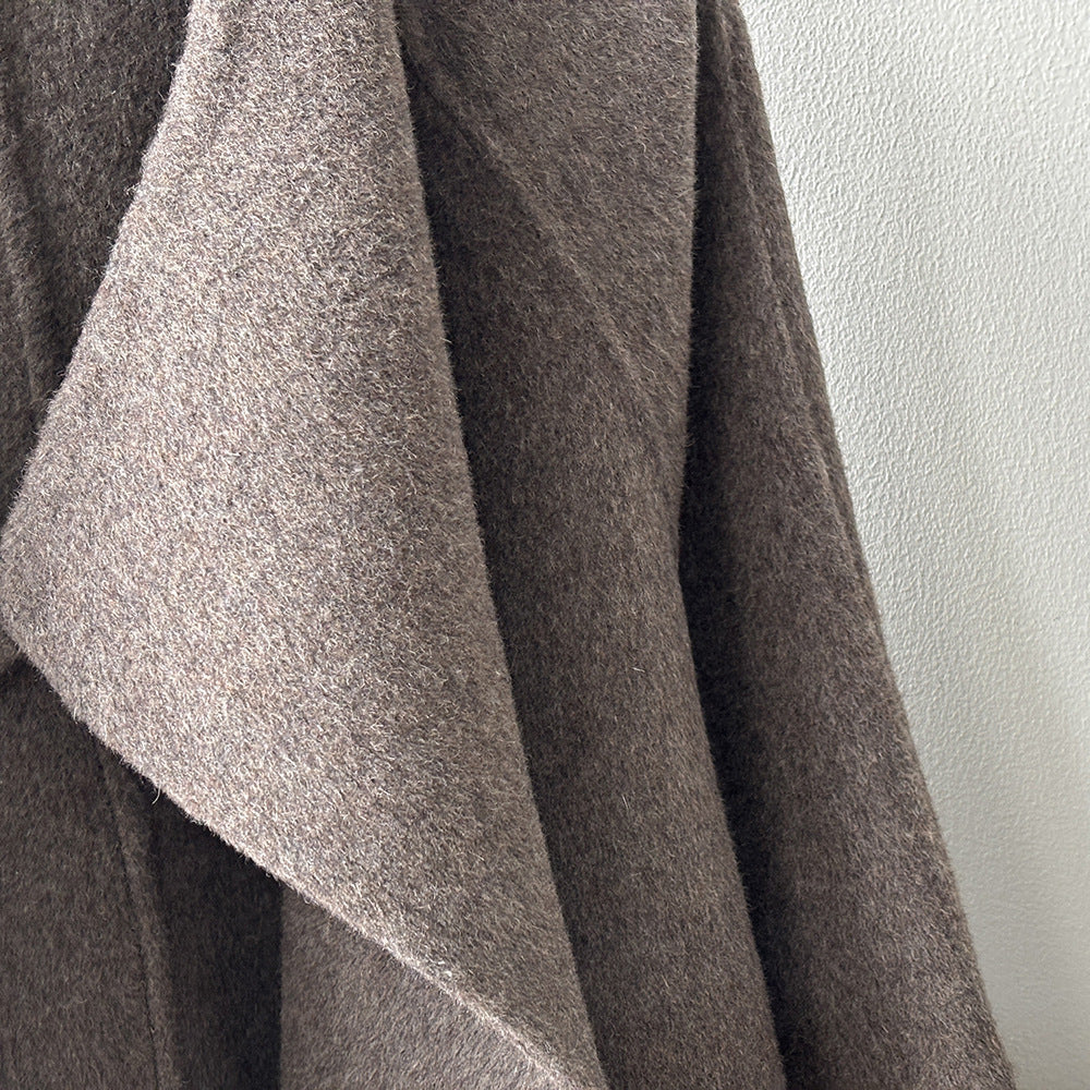 【Y8511】實拍高級感立領羊毛呢大衣外套（棉羊毛52%)251106