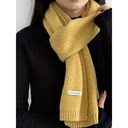 【Y2505】實拍氣質高級感混羊毛針織圍巾251201