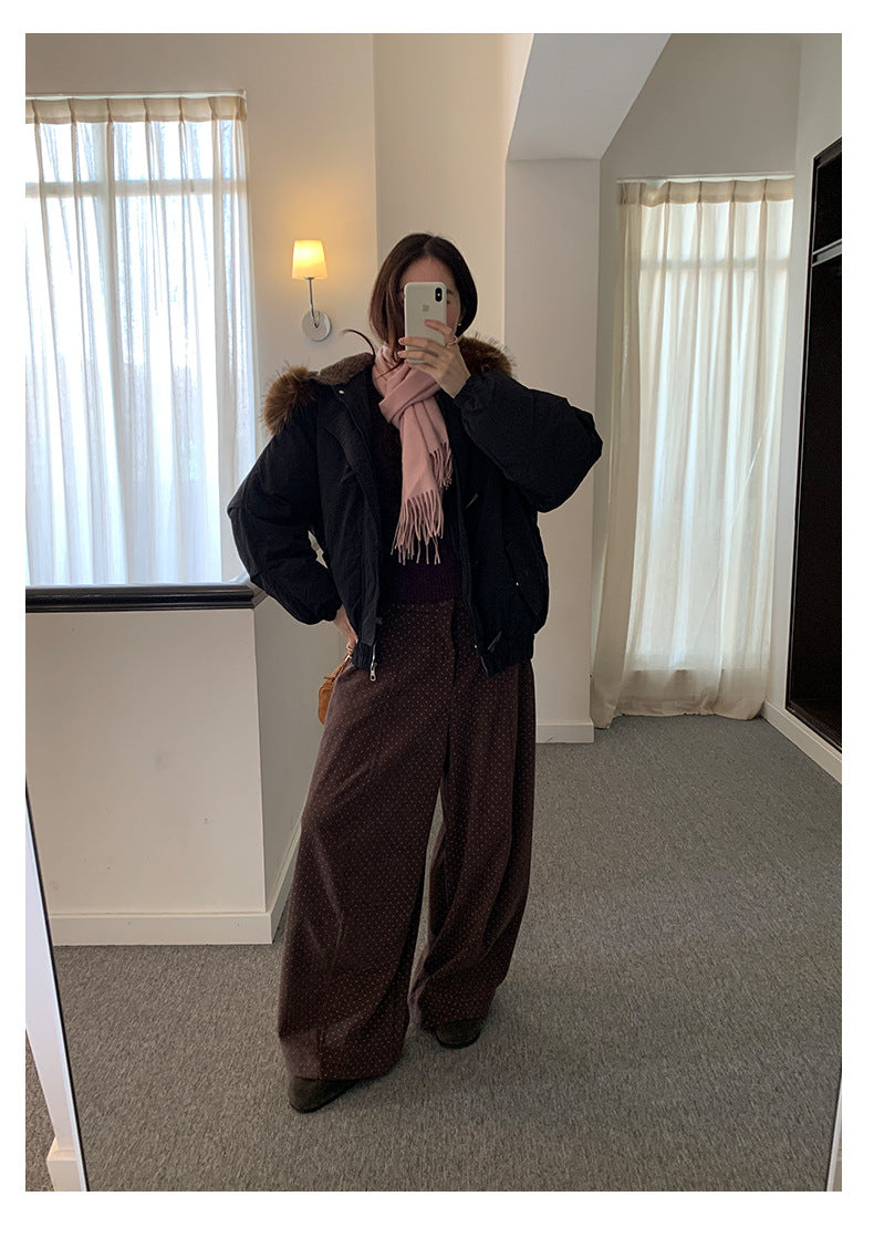 【H5516】實拍高領氣質短袖針織衫251125