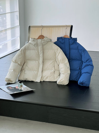 【cimz1728】實拍輕暖90％白鴨絨連帽羽絨外套251201