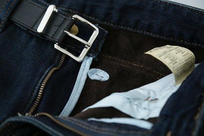 【LD11023】實拍S~XL顯瘦加絨加厚高腰寬鬆彎刀牛仔褲＋腰帶251124