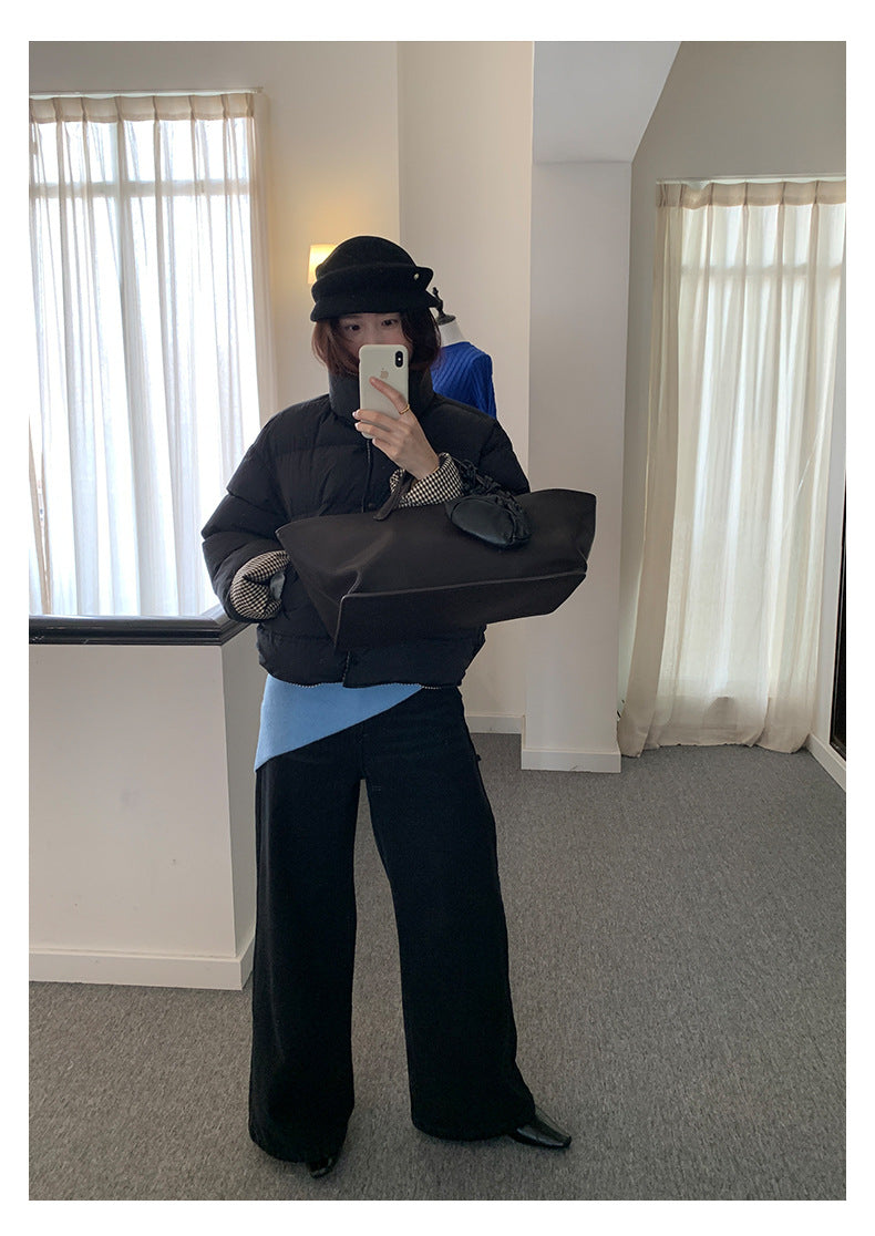 【H5509】實拍S~XL復古加絨加厚高腰直筒牛仔褲251118