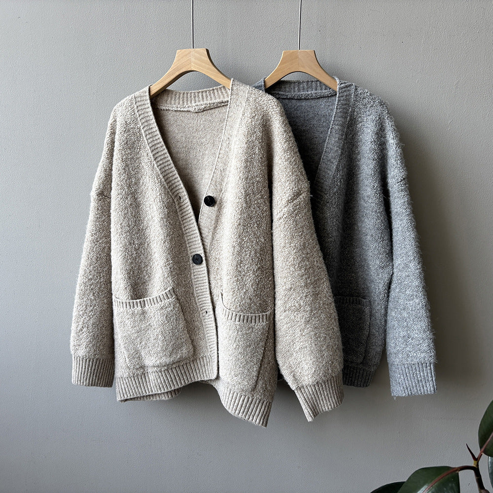 【Y237】實拍慵懶針織毛衣外套(含羊毛6%)251106