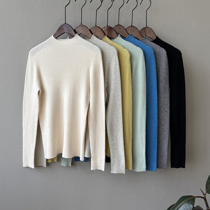 【Y315】實拍高級感半高領針織衫（棉羊毛4%)251106