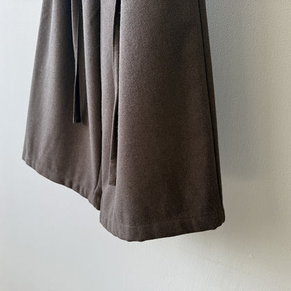 【Y82677】 實拍復古系帶加厚七分闊腿褲251023