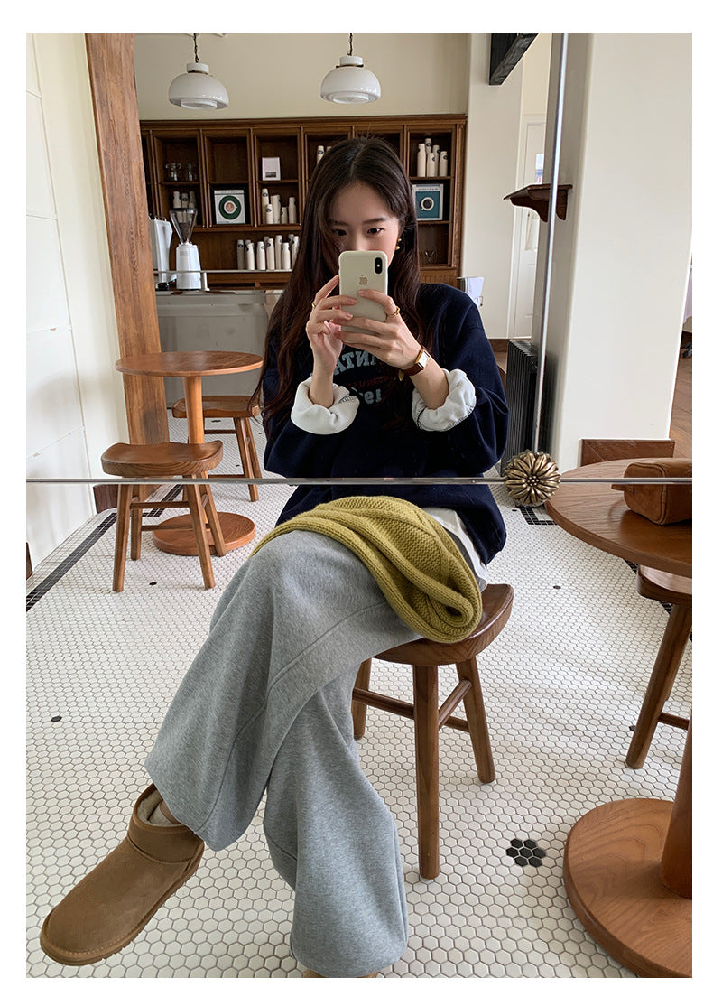 【H5507】實拍假兩件毛巾絨大版加厚衛衣251118