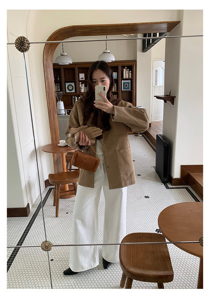 【H5500】實拍 復古燈芯絨加厚夾棉大衣外套251118