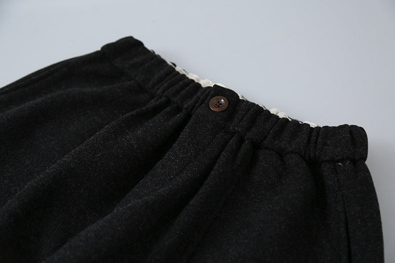 【LD11047】實拍休閒加絨加厚彎刀褲251202